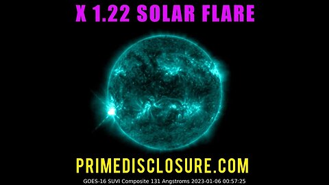 X 1.22 Solar Flare ~ First X Class Flare of 2023 ~ Solaris is Flashing Codes of 5D and Beyond