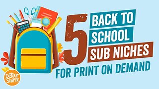 5 Back To School T-Shirt Sub Niches for Print on Demand that Sell and Get Sales.. Niche Down