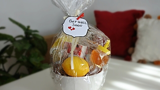 DIY 'Get Well Soon' gift basket idea