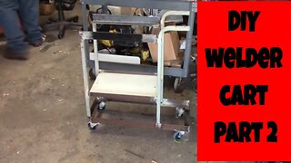 DIY Welder cart made from scrap metal laying around the shop.