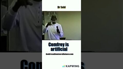 DR SEBI - COMFREY IS NOT A NATURAL PLANT #drsebi #comfrey #shorts