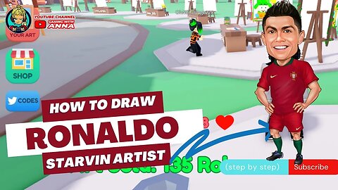 How To Draw Cristiano Ronaldo in Starving Artist
