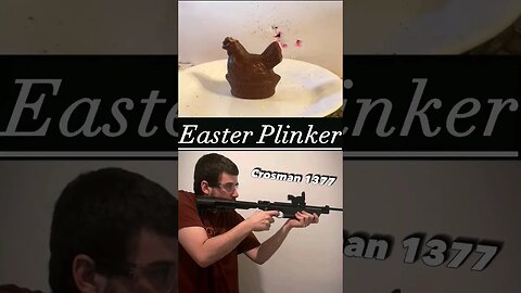 The easter plinker! // Crosman 1377 carbine Vs Easter treats {I really need to zero my airguns.}