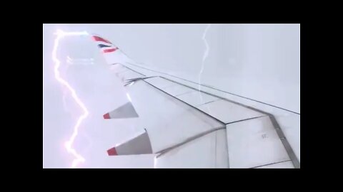 Airplane Being Struck by Lightning
