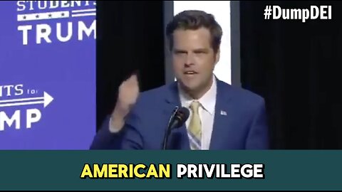 #DumpDEI: The Only Privilege That Matters is AMERICAN PRIVILEGE!