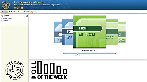 REUPLOAD - TGV Poll Question of the Week #65: The NEW ATF eForm system: will you buy more NFA items?