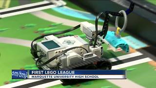 Hundreds of high schoolers compete in LEGO-building contest
