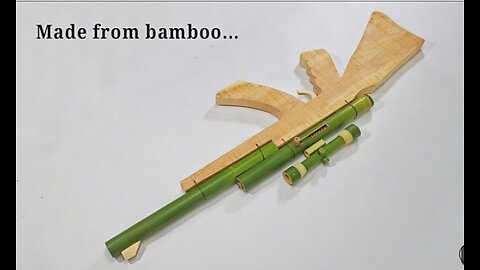 How to make bamboo crafting toys.