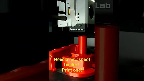 Spool holder for Bambu X1 carbon #3dprinting #bambulab #x1carbon