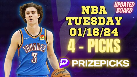 #PRIZEPICKS | BEST PICKS #NBA TUESDAY | 01/16/24 | #PLAYERPROPS | #BESTBETS | #BASKETBALL | TODAY