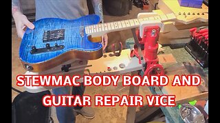 Super convenient StewMac Body Board and Guitar Repair Vise