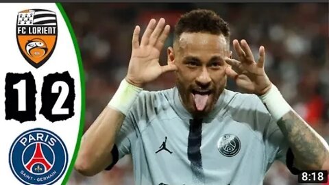 Lorient 1-2 Paris Saint-Germain: Neymar shines again in hard-fought win.