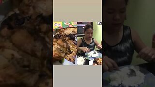 Asmr Mukbang eating mang inasal! #shorts #short #mukbang #food #foodie #cooking #shortsfeed