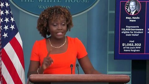 Karine Jean-Pierre Compares Biden's Unilateral Student Debt Bailout To Paycheck Protection Program