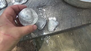 Made Some Beautiful Sea Shell Aluminum Casting Paper Weights