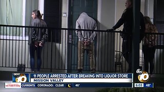 11 people suspected in Mission Valley break-in