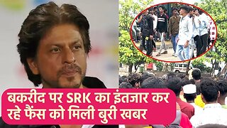 Bakrid 2023: Shahrukh Khan Mannat के बाहर Fan Crowd FULL VIDEO 😍🔥📸