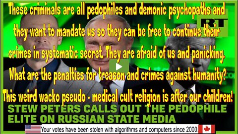 Stew Peters Calls Out The Pedophile Elite On Russian State Media