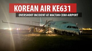 Korean Air A330 Overruns Runway at Cebu Airport