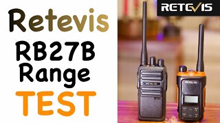 Retevis RB27B FRS Radio Distance TEST in 4k UHD