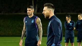 Messi looks RELAXED as Argentina train on eve of World Cup Semi-Final against Croatia