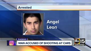 Man accused of shooting at cars in Phoenix