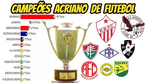 CAMPEÕES DO CAMPEONATO DO ACRE DE FUTEBOL(1919-2022)