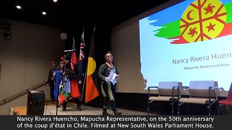 Nancy Rivera Huencho, Mapucha Representative, 50 Years after coup d’état in Chile.