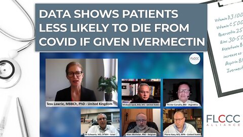 Dr Tess Lawrie, UK: "Data shows clearly Covid patients less likely to die if given Ivermectin."