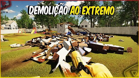 Demolindo e Reconstruindo Uma Casa - NOVO SIMULADOR DE DEMOLIÇÃO COM MÁQUINAS INCRÍVEIS