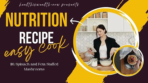 How to make Healthy and Nutrition Recipe l Spinach and Feta Stuffed Mushrooms #food #health #fitness