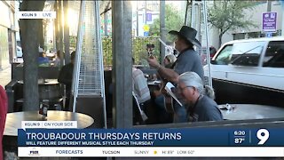 "Troubadour Thursday" set to return April 1st in Downtown Tucson