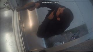 Surveillance footage of taco truck robberies