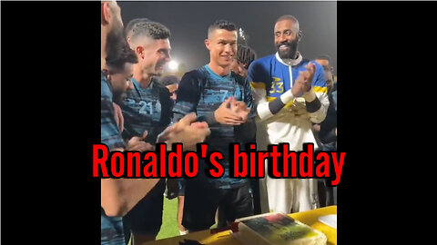 Ronaldo's birthday in AlNasr