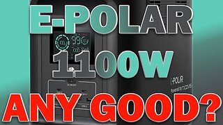 E-POLAR 1100W Portable Power Station Backup Solar Generator for Camping, Home Backup, Emergency, RV