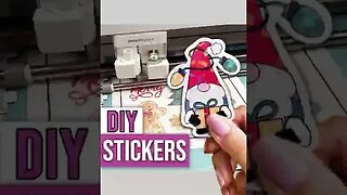 🎄 CHRISTMAS STICKERS WITH CRICUT 🎄 #shorts
