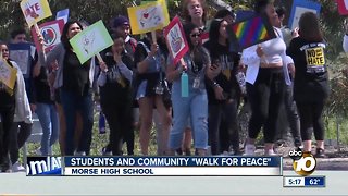 Students hold "Walk for Peace"