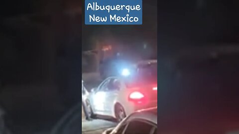 Albuquerque Police Draw Down On Motorist #1stamendment #crazy #police #standoff #wow #run #cops