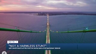 Michigan State Police investigating illegal climbing incident at Mackinac Bridge