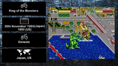 Console Fighting Games of 1993 - King Of The Monsters