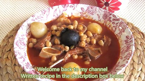 Lamb and Chickpeas Stew, Iraqi Recipe