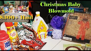 $300 + Haul | Walmart Haul | Aldi Haul | Christmas Blowmold | Family of 5 | Groceries |October 2022