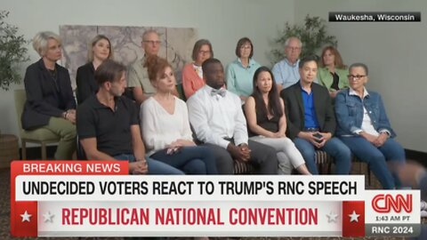 Wisconsin Swing Voters Evaluate Trump’s RNC Speech on CNN, High Marks