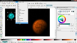 Create Stars and Planets - Inkscape tutorial