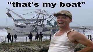 Hurricane Ian Slams Myrtle Beach South Carolina | Shrimp Boat on Beach!