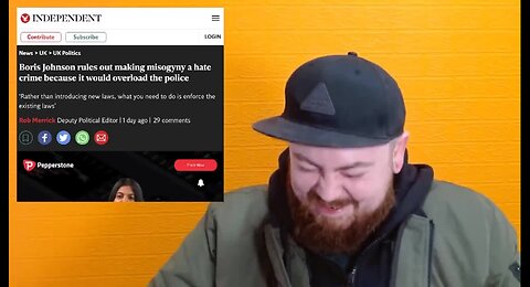 Count Dankula: Making Misogyny A Hate Crime Would "Overload the Police"