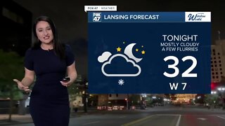 Today's Forecast: Cloudy & cooler, widespread snow arrives this afternoon