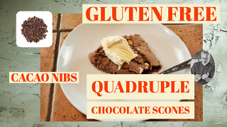 Gluten Free - Quadruple Chocolate Scones | Chef Terry