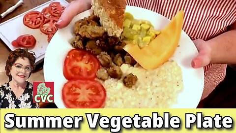 Summer Vegetable Plate, Old Fashioned Southern Cooking