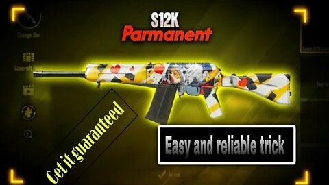How to get S12k skin by guncraft option in pubg Mobile easily 🔥